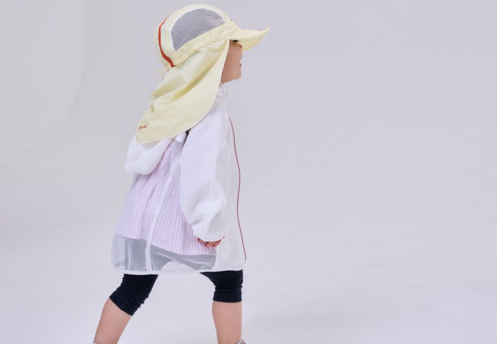 小さなお子様もUV対策が必要です。